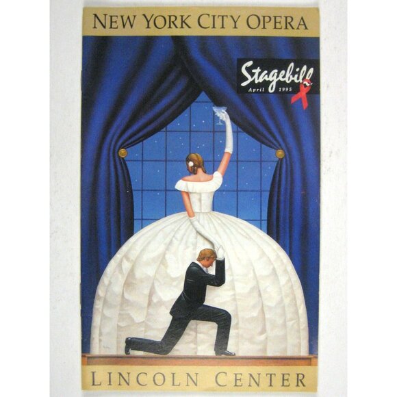 New City Opera Stagebill 1995 La Traviata Janice Hall Stephen Mark Brown Otey - Picture 1 of 7